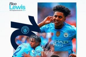 本队青训球员21岁前出场达到100次，刘易斯是英超时代曼城第三人