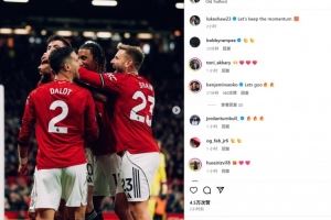 今年首次直接参与进球！卢克肖社媒晒庆祝照：让我们延续当前势头